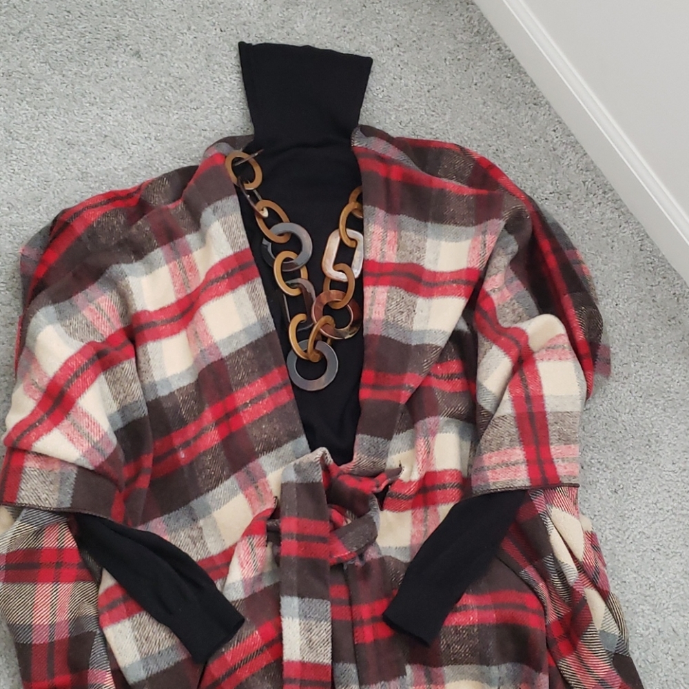 Cozy Winter Plaid Wrap